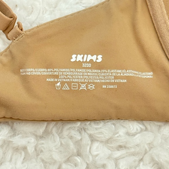 NWOT SKIMS Fits Everybody Demi Push- Up Bra Clay Size 32DD - Picture 3 of 3